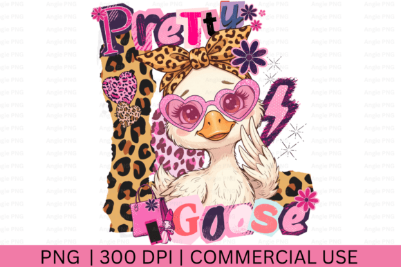 Collage Pretty Goose Graphics for Crafts