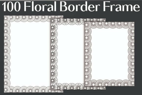 Floral Border Frame Graphics for Local Business Branding