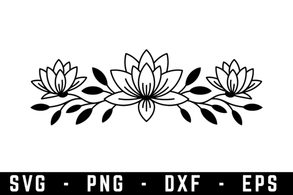 Floral Frame Svg Graphics for Crafts