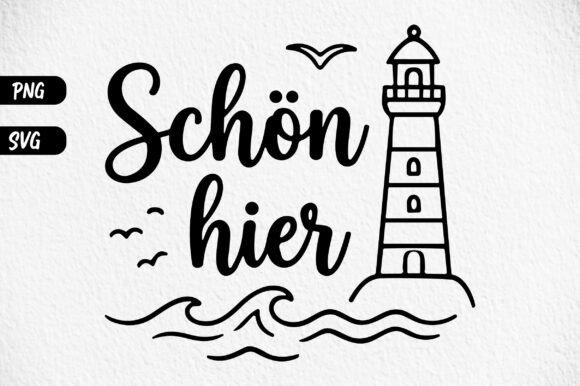 German Coastal Quote SVG for Modern Branding