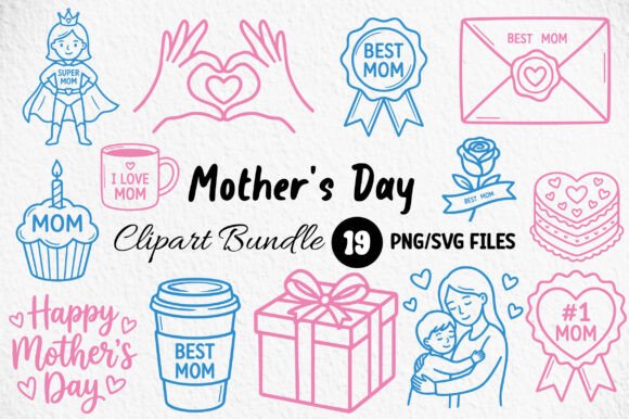 Mother’s Day Graphic Bundle for Local Branding