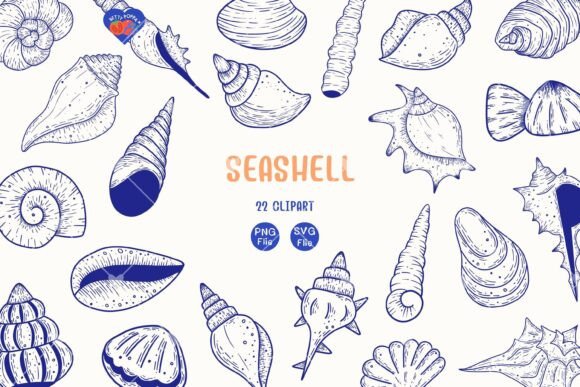 Seashell Clipart for Modern Web Design