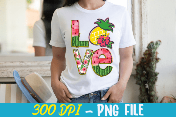 Summer Love Sublimation Graphics for Crafts