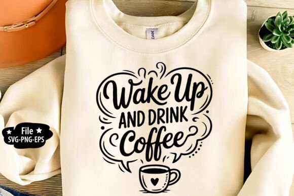 Wake Up and Drink Coffee SVG PNG