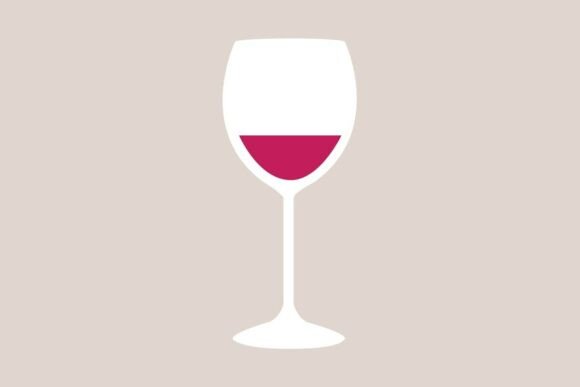 Wine Glass Vector Graphics for Modern Editorial Design